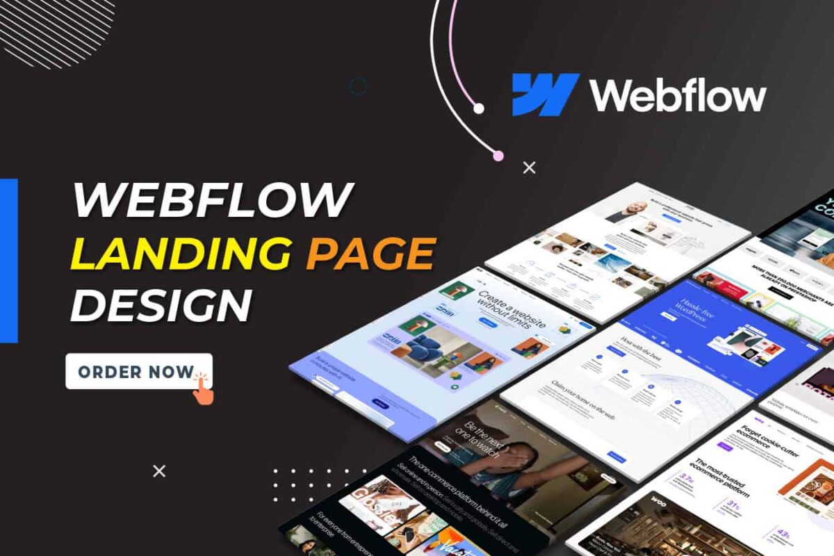 Create and Design WebFlow Landing Pages, Webflow Landing Page Templates